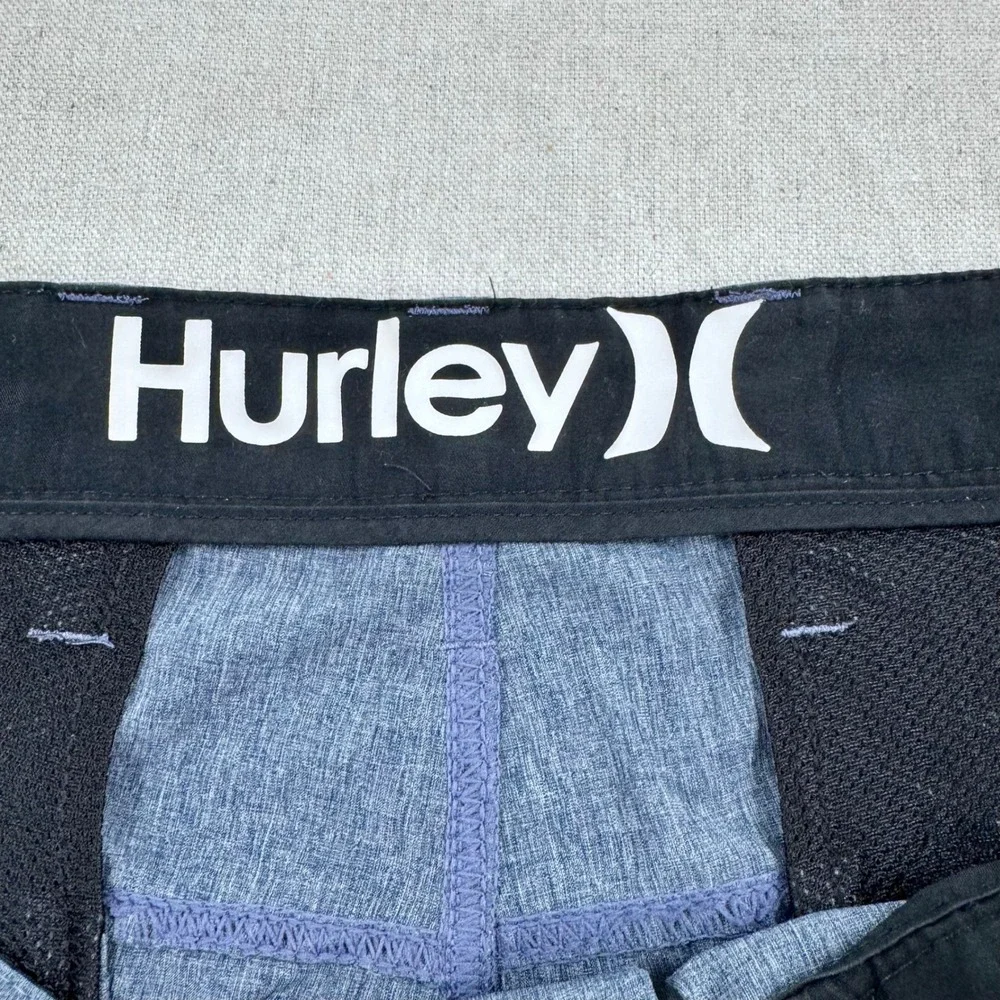Hurley Phantom Mens 38 Hybrid Walk Shorts Blue Heathered Stretch MWS0001800